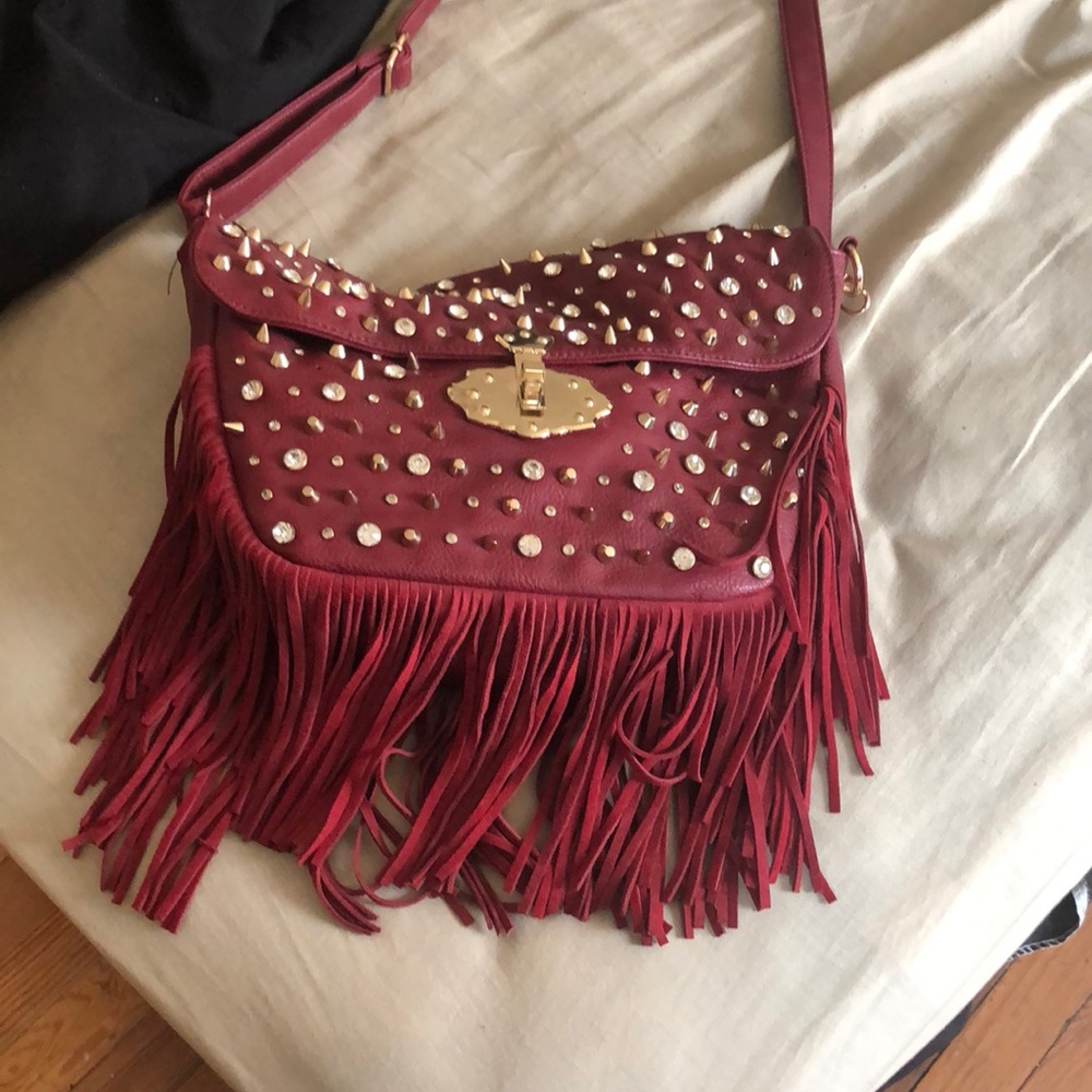 Tassel studded bag